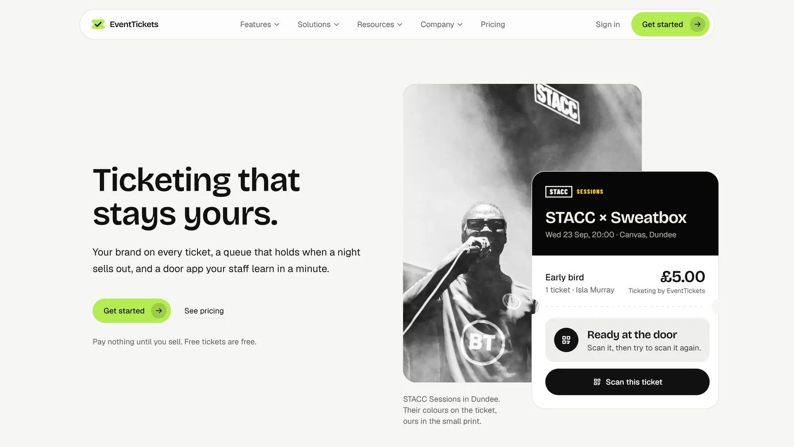 EventTickets website built by EJSCOTT Group